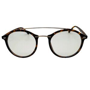 9083 | Tortoise Round Clear Lens Glasses